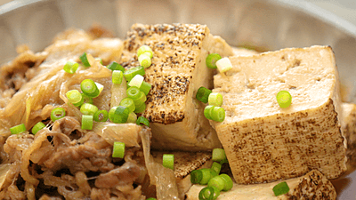 焼き豆腐の肉詰めあんレシピお料理向上委員会 feat. マリーミ