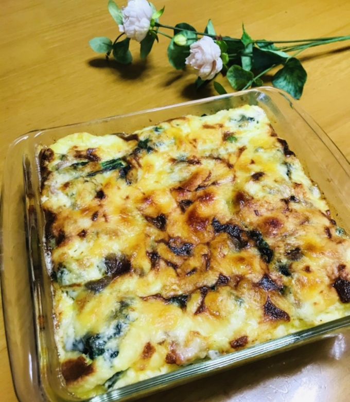 生地なし簡単キッシュ