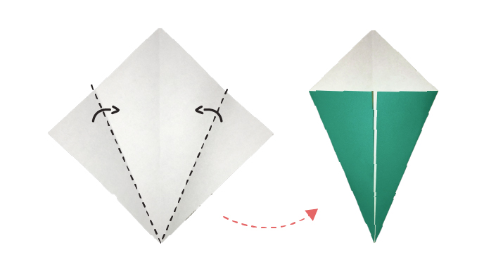 おりがみ 盆飾り折り紙キュウリ精霊馬 折り方動画 - 創作折り紙の折り方