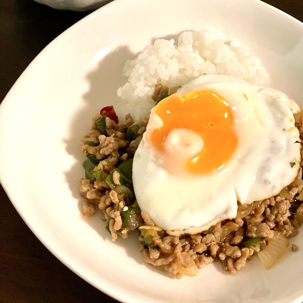 レシピ ナンプラーなしで本格味♬簡単ガパオライス♬ - しにゃごはん blog