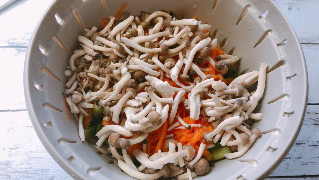 人参と小松菜のナムル