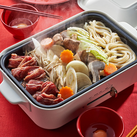 とろ～り卵の肉みそキャベツ×だしマヨシーフード焼うどん