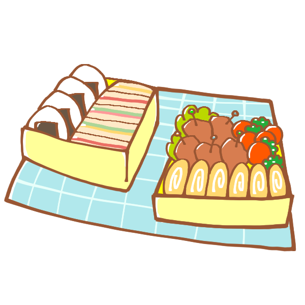 素敵な日本のお弁当箱イラストイラスト画像とPNGフリー素材透過の無料ダウンロード - Pngtree