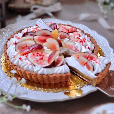いちじくと紅茶のタルト秋の手作りスイーツ