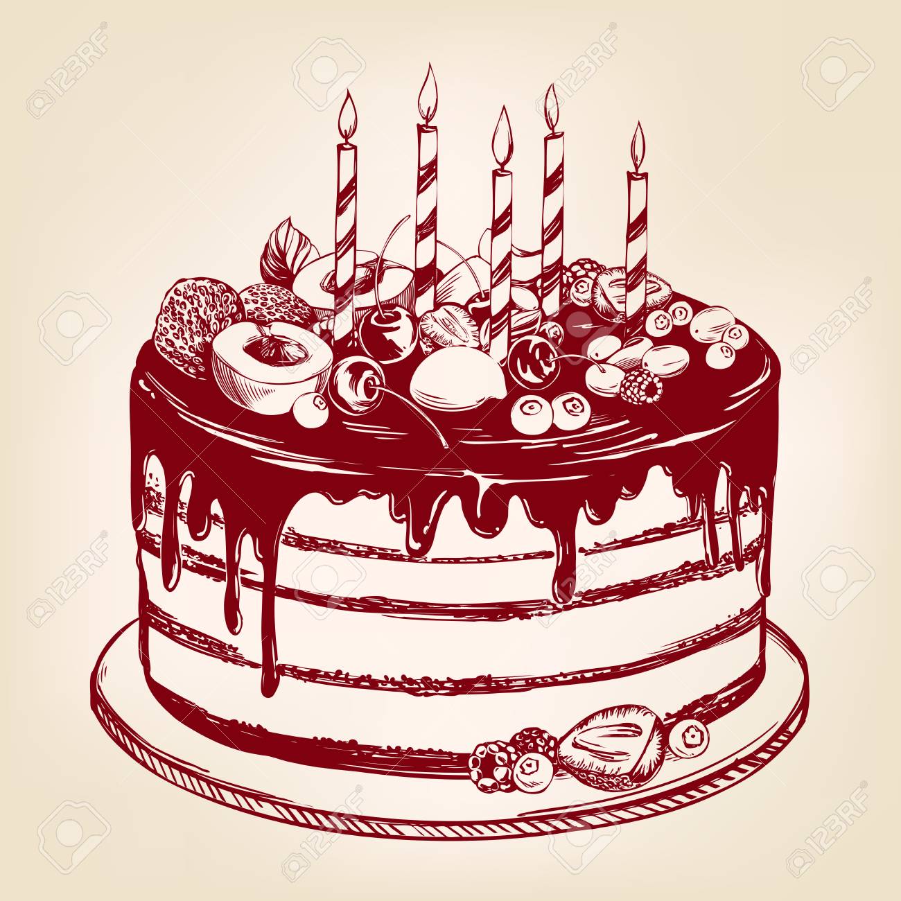 ホールケーキイラスト・フリー素材なら「シンテリ」