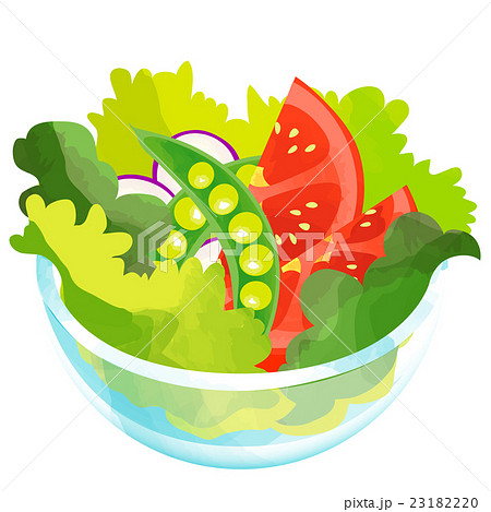 ごまドレで水菜とトマトとスナップエンドウのサラダ