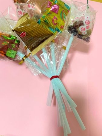 お菓子のブーケ お 菓子ブーケの作り方をご紹介