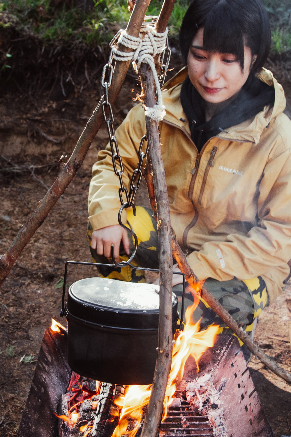 デイキャンプツーリングに行って、水蒸気炊飯でカレー作りを試してみたよ。 若林浩志のスーパー・カブカブ・ダイアリーズ Vol.272-webオートバイ