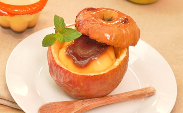 オーブントースターで＊りんごまるごと♪焼きりんご