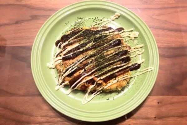 長いもでもっちりお好み焼き