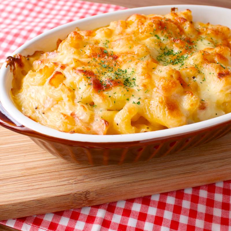 市販の素で簡単♪ マカロニグラタンドリア