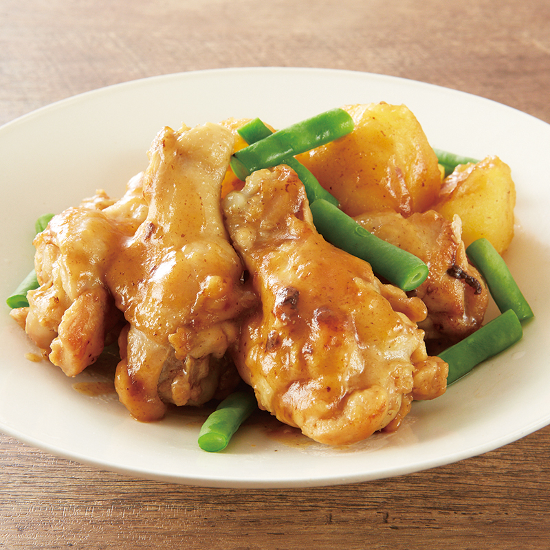 肉じゃがより美味しい♪手羽元とじゃがいもの煮物