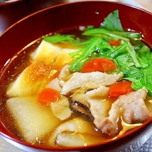 地鶏の鶏ガラスープの取り方・お雑煮の作り方 – 50代からの夫婦ふたり暮らしの食卓