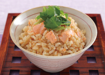 鮭バターの炊き込みご飯