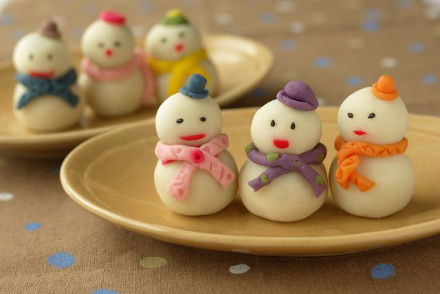 今月のお菓子 1月 寒中花・東風の香り・寒梅・寒牡丹・水仙・冬萌え