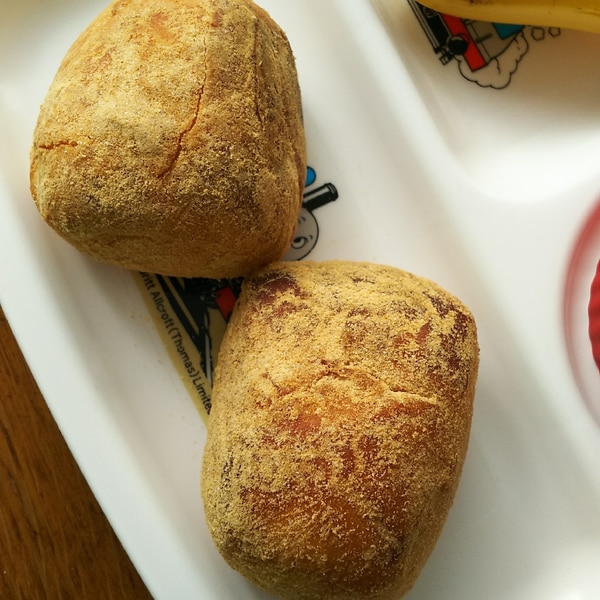 揚げないあげパンの簡単レシピ：コストコのディナーロールでヘルシーに楽しむきなこ砂糖パン