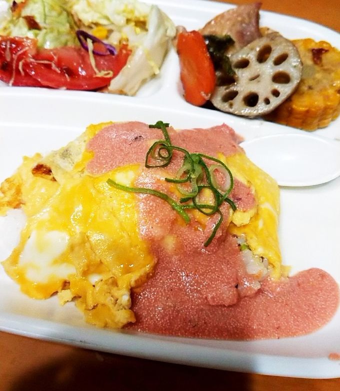 明太子クリームオムライス パームスカフェ の口コミ一覧おいしい！が増えるグルメアプリ「SARAH」