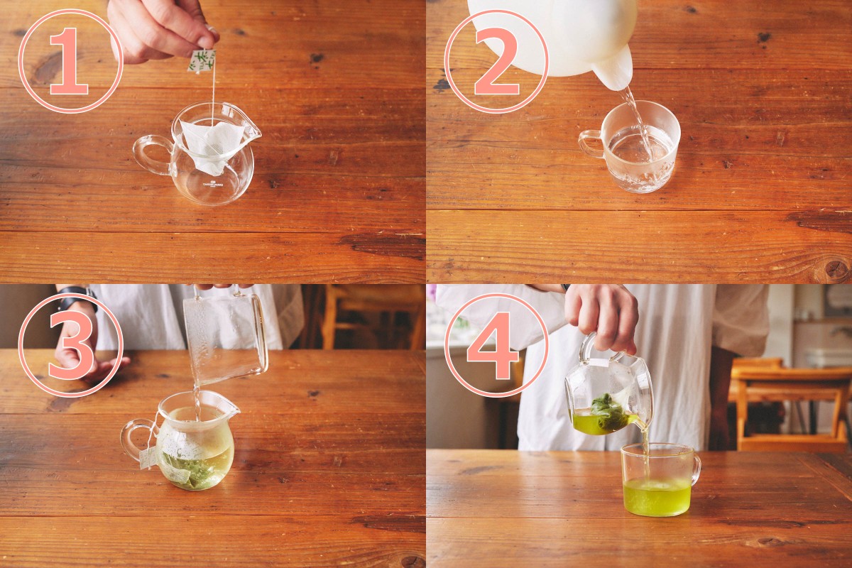 冷たい緑茶の作り方水出し煎茶 お茶の福本園