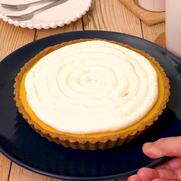 オーブンなしで簡単！ パンプキンプリンタルトのレシピ動画・作り方デリッシュキッチン