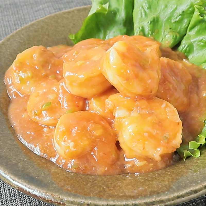 献立 エビチリ、カリフラワーと茄子のガーリック醤油炒め、キムチ、ほうれん草のナムル、白菜と根菜のスープ、ワイン :kajuの□今日のお料理・簡単レシピ□