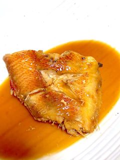 赤魚と小松菜の煮付け