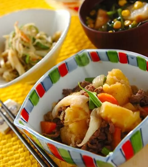 夜ごはん 22 黄金比率で簡単味付け♪ほくほく肉じゃが 和食献立 毎日のご飯作り