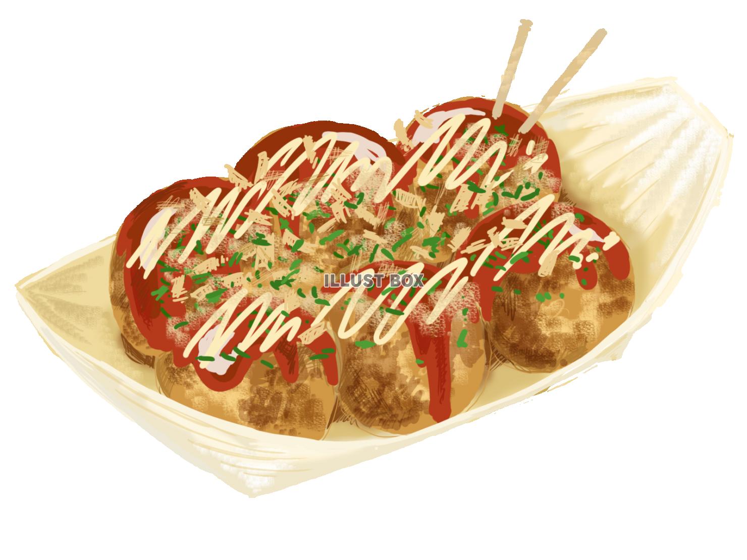 大きいたこ焼きのイラストかわいいフリー素材集 いらすとや