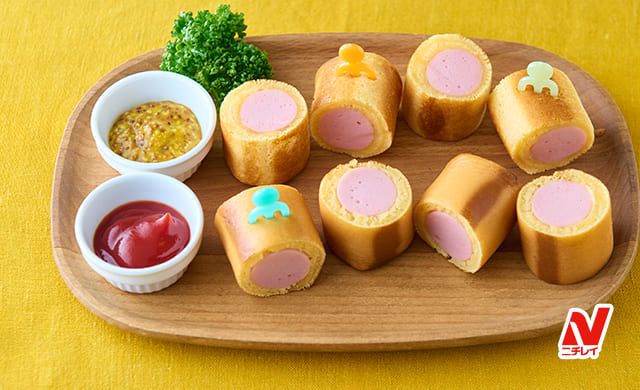 お弁当に♪魚肉ソーセージのチーズ乗せ焼き♪