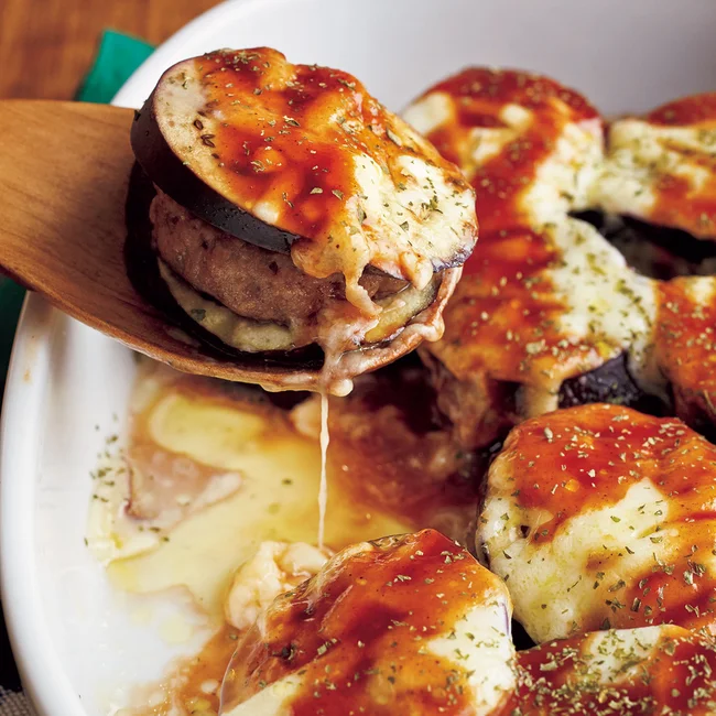 茄子のレンジ鶏そぼろ煮 ごま油風味♬︎