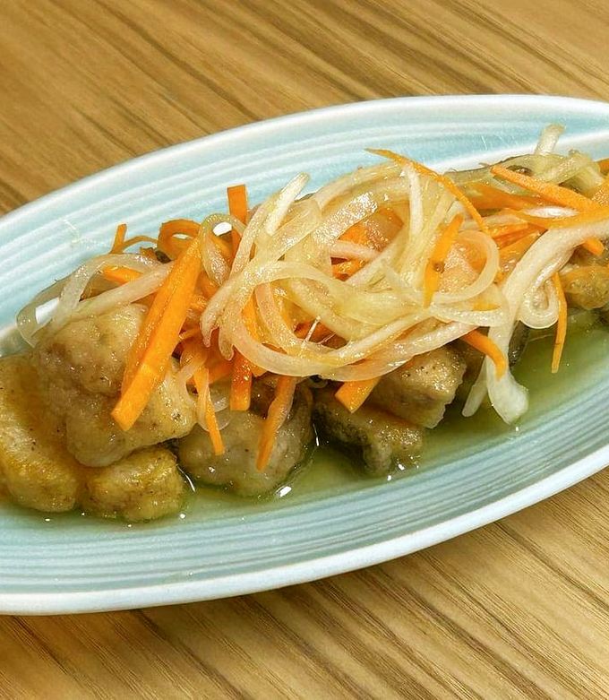 白身魚の南蛮漬け – くらき永田保育園