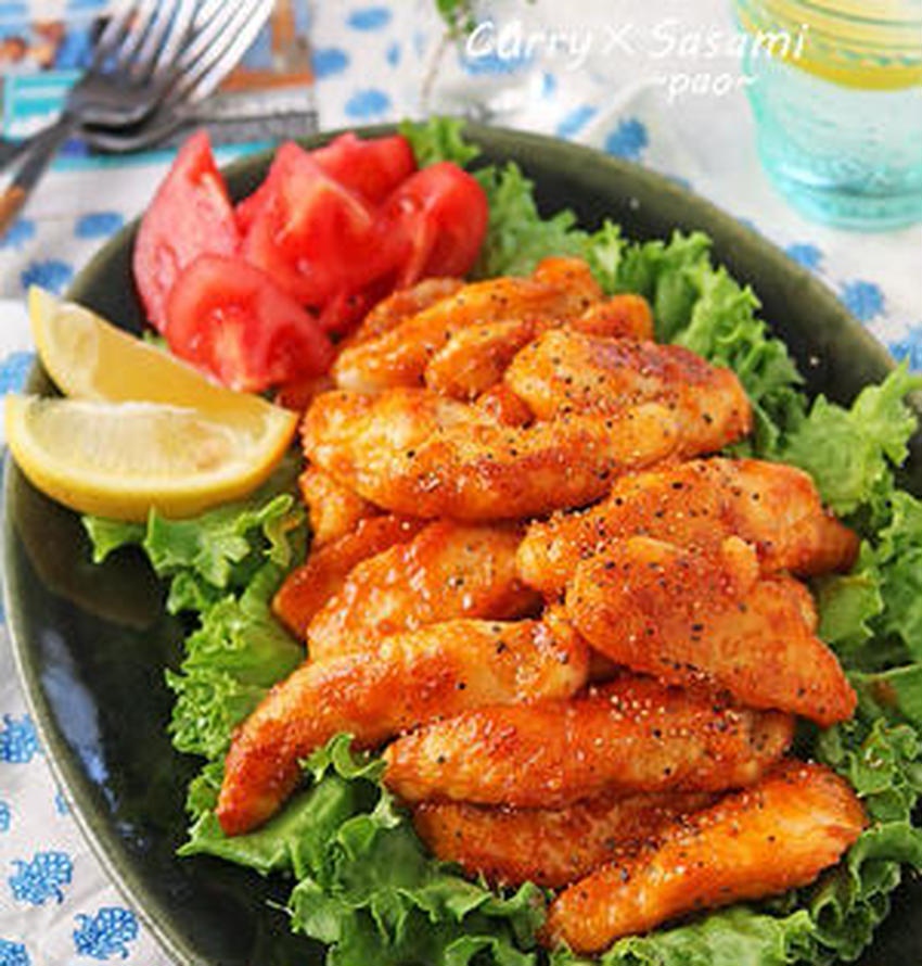 お弁当のおかず！ささみとしめじのカレー風味焼き レシピ・作り方クラシル