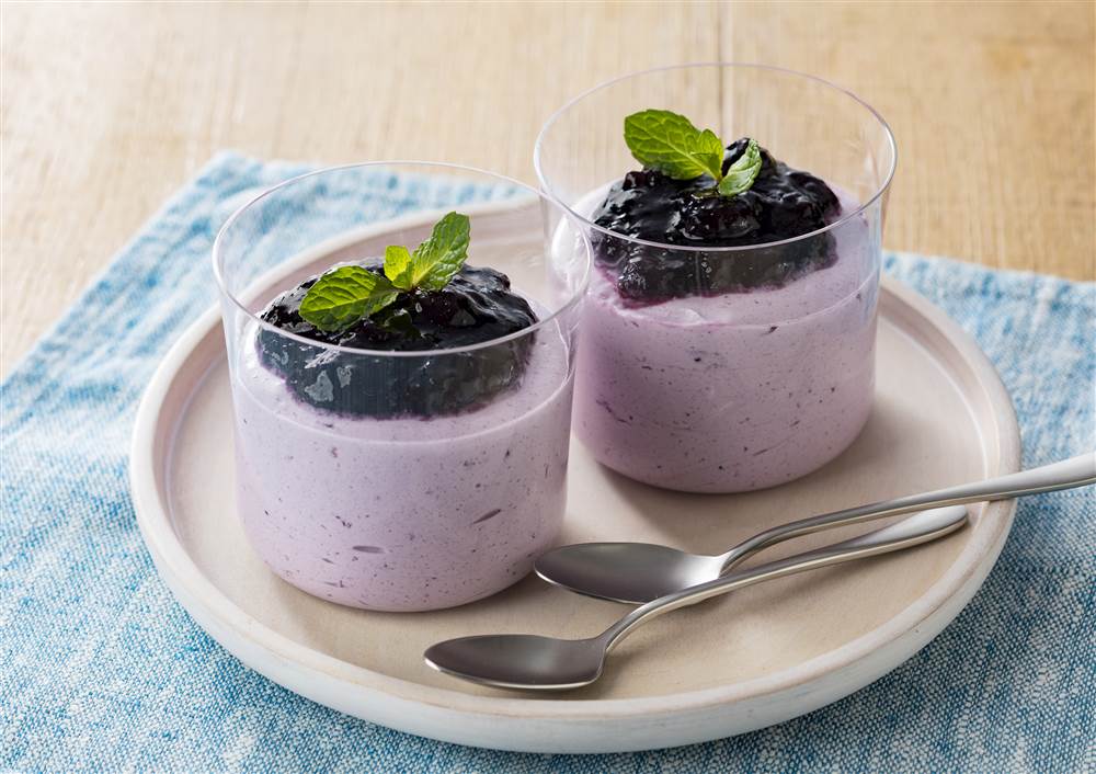 ミントが主役のヨーグルトムース