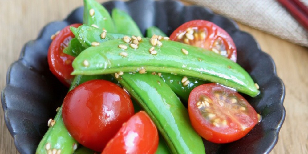 レンジで完結！ 「スナップエンドウとトマト、合いすぎ」副菜レシピ・作り方Tasty