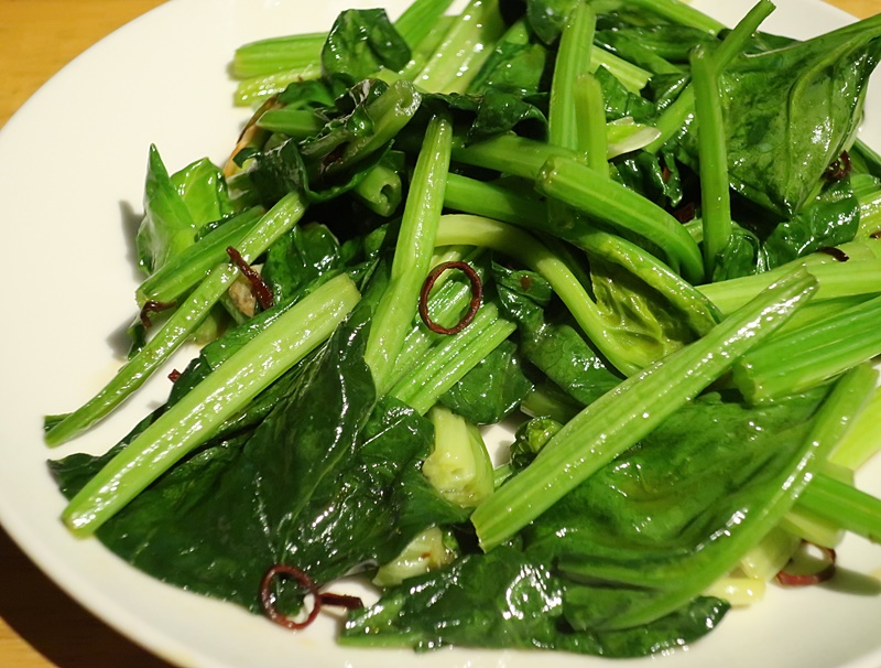 パパっとおつまみ！ほうれん草のアーリオオーリオ