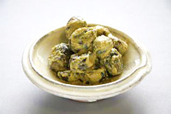 辛さがクセになる！ からしなす