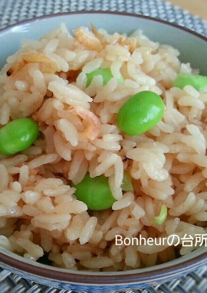 桜エビと菜の花の炊き込みご飯