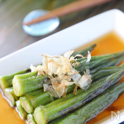 めんつゆで味決まる！オクラとなすの焼き浸し