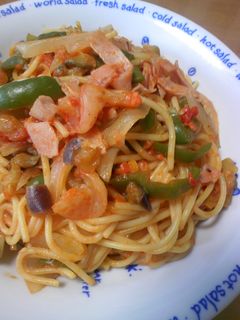 味付け簡単 なすのナポリタン フライパンレシピ