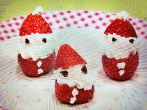 サンタとトナカイのフルーチェ