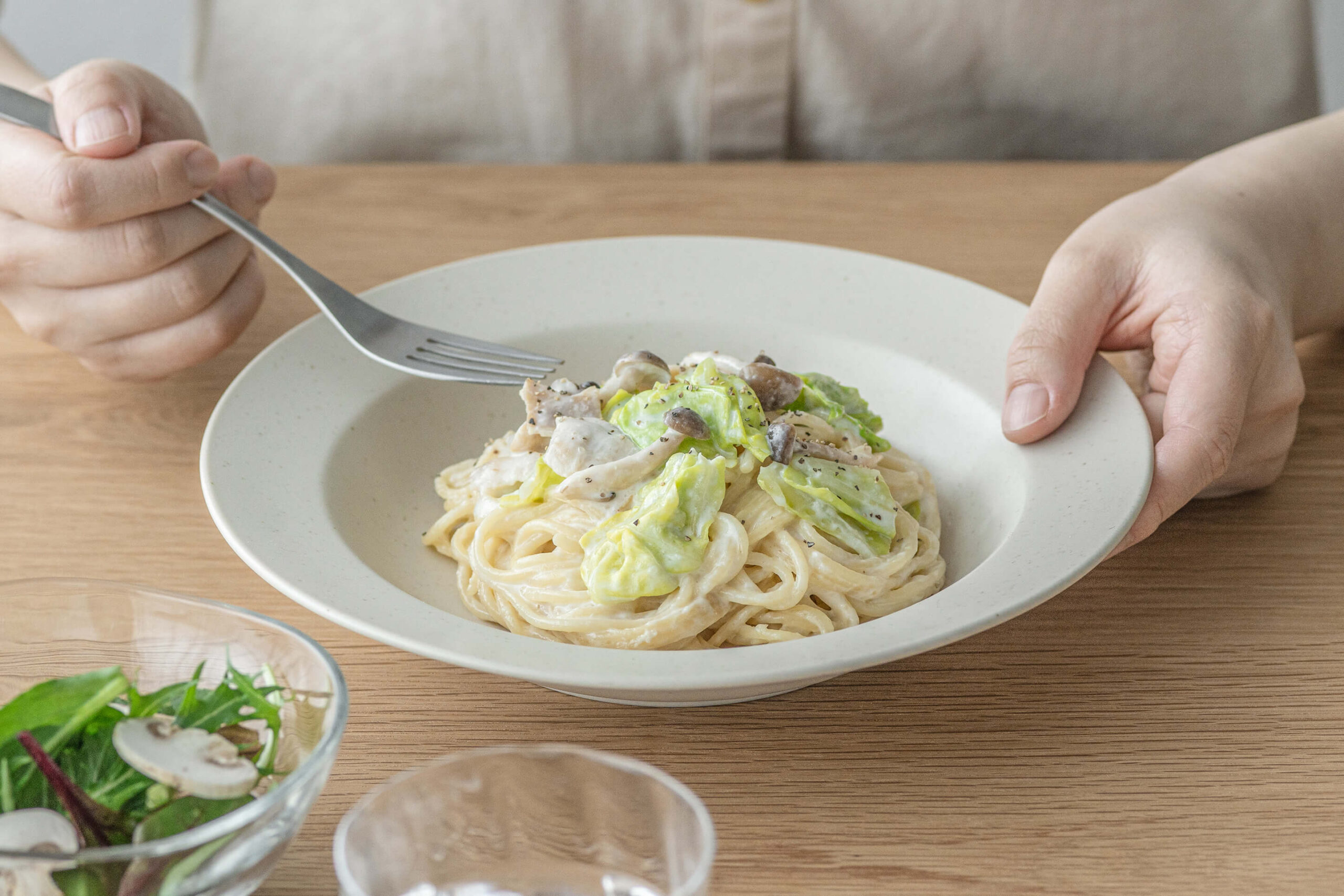 簡単♪ワンパンで和風スパゲティ〜♡