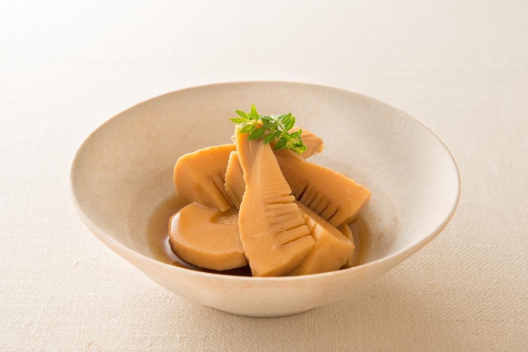 たけのこの挽き肉はさみ揚げ