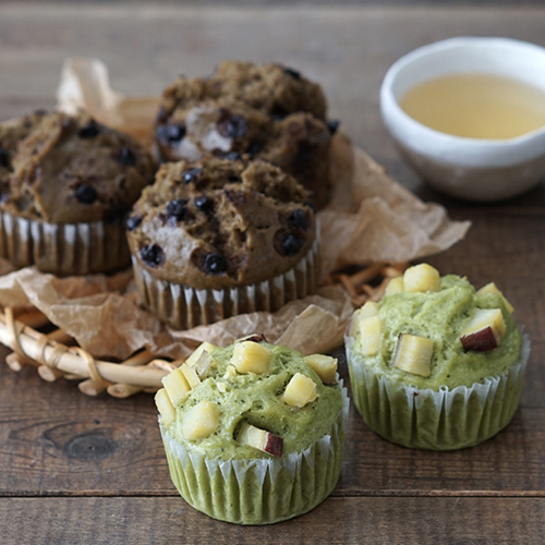 ホットケーキミックスでマグカップケーキ☆抹茶味と紅茶味