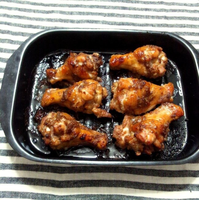 鶏手羽元のオーブン焼き・BBQソース
