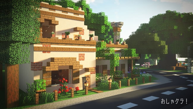 マインクラフト カフェを建築してみる 洋風な喫茶店の作り方