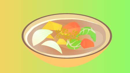 クリームシチューが入っている深めの鍋のイラスト素材81788707- PIXTA