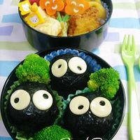 キャラ弁★簡単まっくろくろすけ