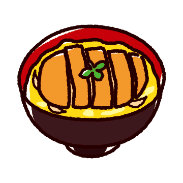 牛丼のイラスト：イラスト無料