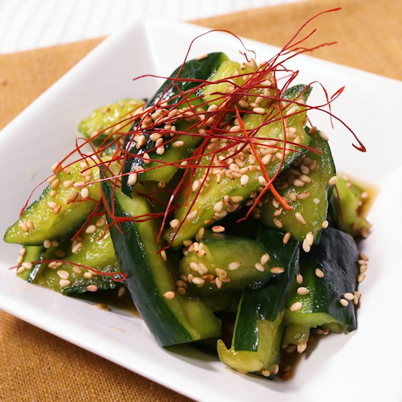 きゅうりのピリ辛ナムル✨特製「食べるラー油」でうま辛～🤩