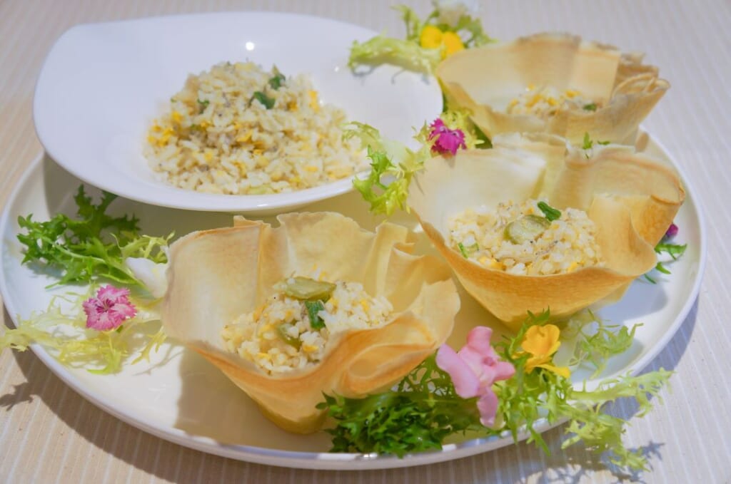 切れてるチーズ カマンベール入りの生春巻き