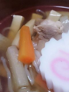 仙台雑煮には欠かせないひきな♪野菜が染み込んで美味しいですよ *^◯^*